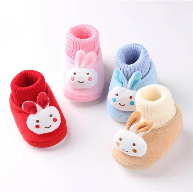 Pretty Warm Newborn Baby Girls Princess rabbit Winter Boots First Walkers Anti-slip Infant Toddler Child Girl Footwear Shoes 822 | Мать и