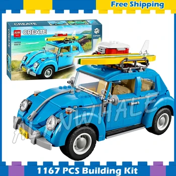 1167pcs Creator Expert Mobile Classic Beetle Car Volkswagen 10566 Model Building Blocks Assemble Gifts sets Compatible With Lago
1167pcs Creator Expert Mobile Classic Beetle Car Volkswagen 10566 Model Building Blocks Assemble Gifts sets Compatible With Lago