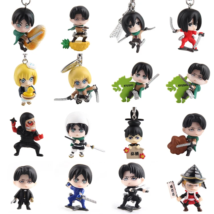 attack on titan mini figures