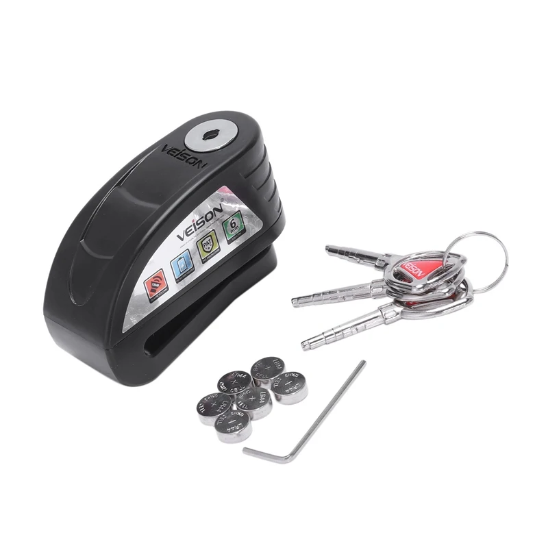 Veison Motorcycle Disc Lock Waterproof Alarm Lock Bicycle Bike Disc Lock Warning Security Anti Theft Brake Rotor Padlock
Veison Motorcycle Disc Lock Waterproof Alarm Lock Bicycle Bike Disc Lock Warning Security Anti Theft Brake Rotor Padlock
