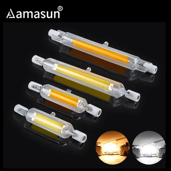 R7S LED 118mm 78mm J78 J118 COB Lamp Bulb Glass Tube 5W 10W Replace Halogen Lamp Light AC 220V 230V Spotlight Lampada LED R7S
R7S LED 118mm 78mm J78 J118 COB Lamp Bulb Glass Tube 5W 10W Replace Halogen Lamp Light AC 220V 230V Spotlight Lampada LED R7S