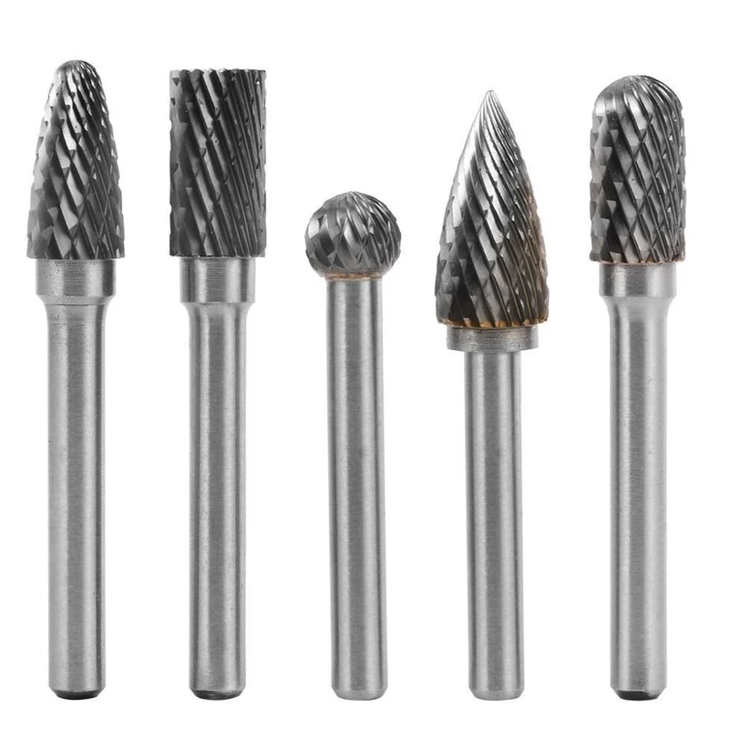 SHINA 5Pcs 10MM Head Tungsten Carbide Rotary Burr Set 1/4 '6mm Shank Carbide Burrs For Die Grinder Cutting Burs Metal Polishing
SHINA 5Pcs 10MM Head Tungsten Carbide Rotary Burr Set 1/4 '6mm Shank Carbide Burrs For Die Grinder Cutting Burs Metal Polishing