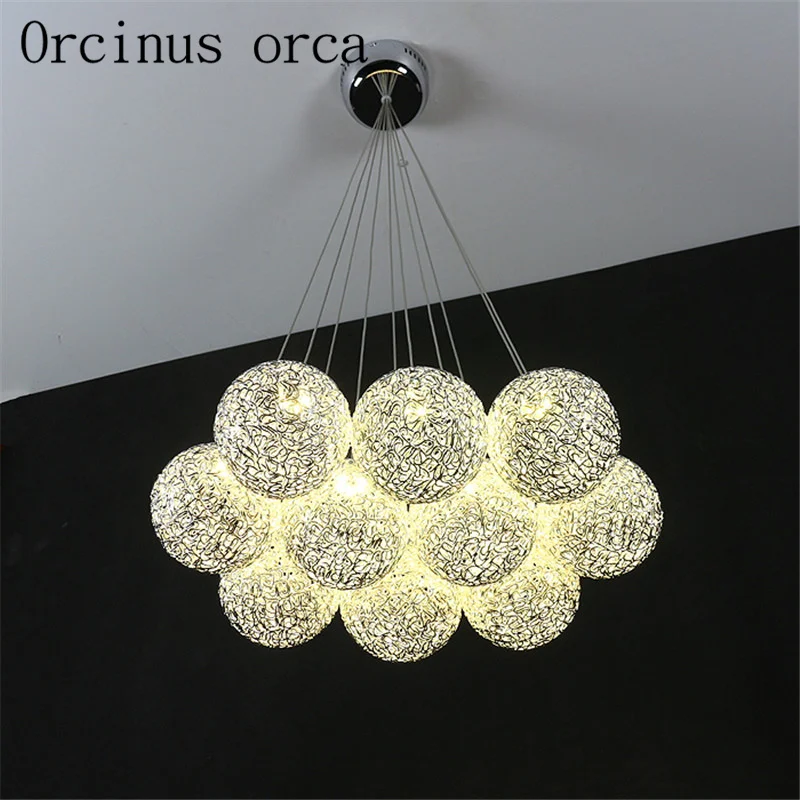 Modern minimalist creative LED chandelier restaurant bedroom bar restaurant personalized art sphere Chandelier free shipping
Modern minimalist creative LED chandelier restaurant bedroom bar restaurant personalized art sphere Chandelier free shipping
