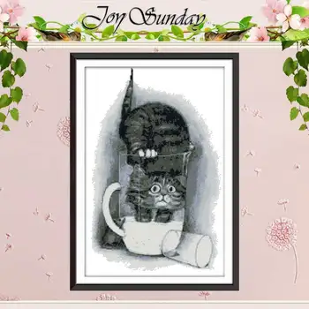 Greedy cat counted Cross Stitch 11CT 14CT Cross Stitch Set Wholesale DIY Animals Cross-stitch Kit Embroidery Needlework
Greedy cat counted Cross Stitch 11CT 14CT Cross Stitch Set Wholesale DIY Animals Cross-stitch Kit Embroidery Needlework
