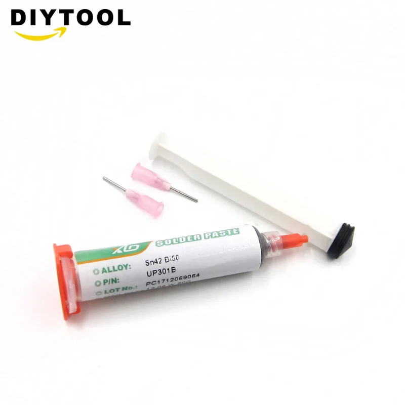 PCB PGA BGA SMD With Flexible Tip Syringe Low Temperature Solder Paste Flux Grease Repair Solde
PCB PGA BGA SMD With Flexible Tip Syringe Low Temperature Solder Paste Flux Grease Repair Solde