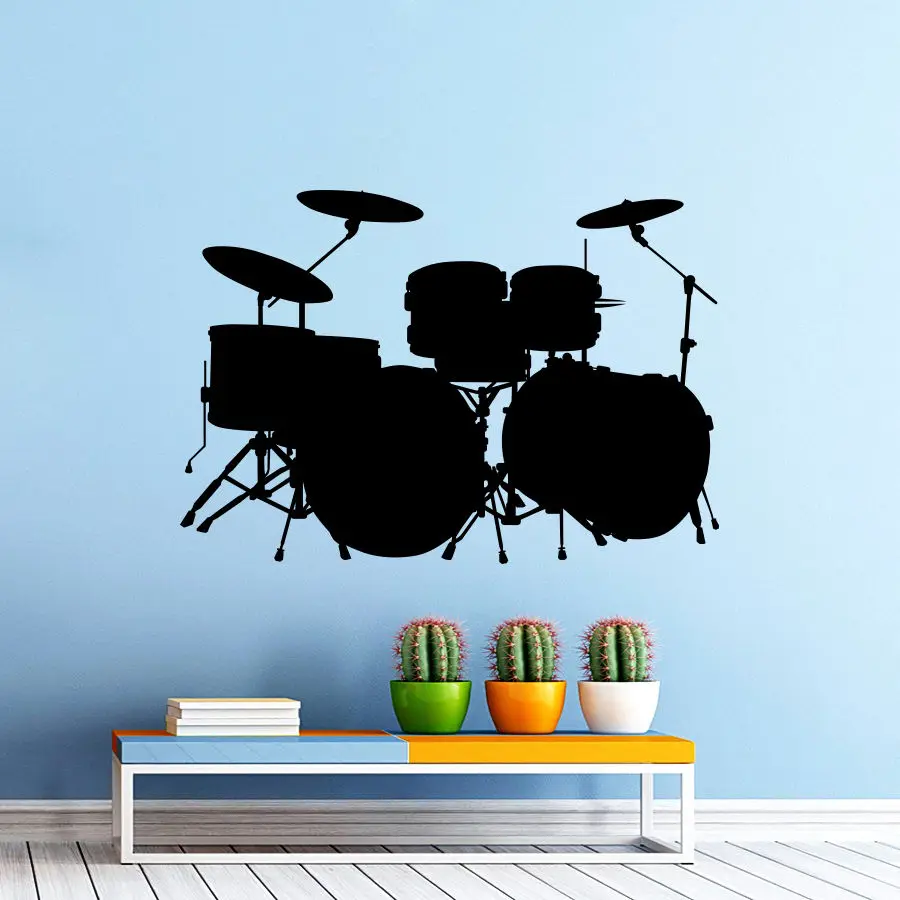 Vinyl Wall Sticker Music Drum Kit Drums Wall Decal Rock Band Art Design Home Bedroom Decor Music Drum Wall Art Mural AY719
Vinyl Wall Sticker Music Drum Kit Drums Wall Decal Rock Band Art Design Home Bedroom Decor Music Drum Wall Art Mural AY719