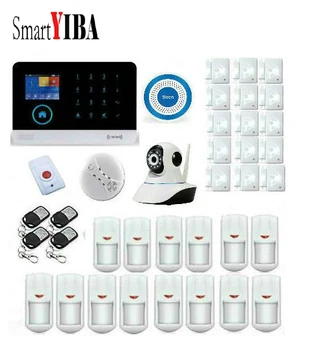 SmartYIBA 3G WIFI IOS Android APP Alarm System For Home Security Panic Alarm Smoke Sensor Blue Flash Siren Camera Surveillance 
SmartYIBA 3G WIFI IOS Android APP Alarm System For Home Security Panic Alarm Smoke Sensor Blue Flash Siren Camera Surveillance