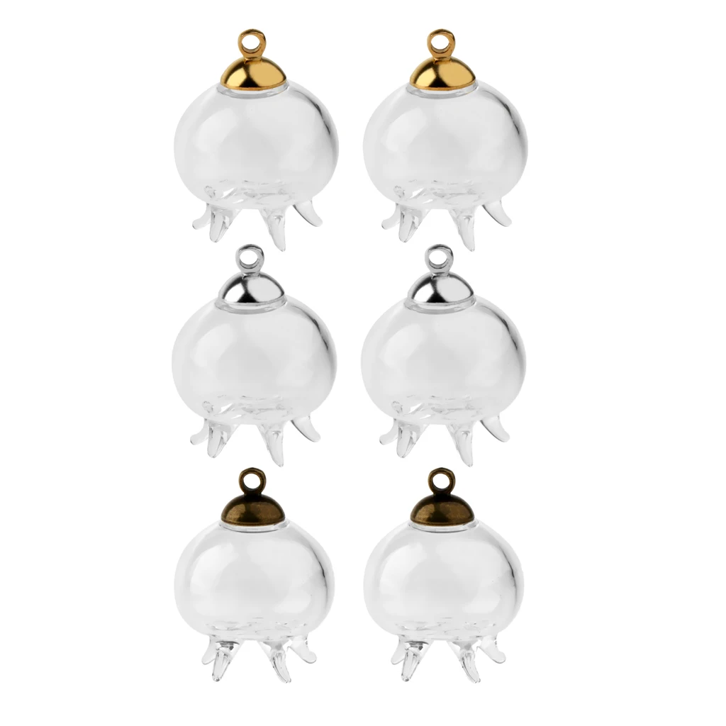 2Pcs Mini Jellyfish Shape Empty Glass Wishing Bottles Vial Pendant Charms DIY Craft
2Pcs Mini Jellyfish Shape Empty Glass Wishing Bottles Vial Pendant Charms DIY Craft
