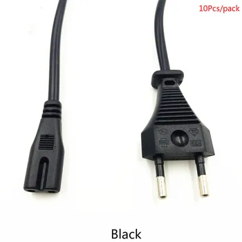 10Pcs Power Cord Cable EU 2-Prong Laptop AC Adapter Lead 2 Pin Top Sale 1.5m Wire Core 2 * 0.75MM White or BLack
10Pcs Power Cord Cable EU 2-Prong Laptop AC Adapter Lead 2 Pin Top Sale 1.5m Wire Core 2 * 0.75MM White or BLack