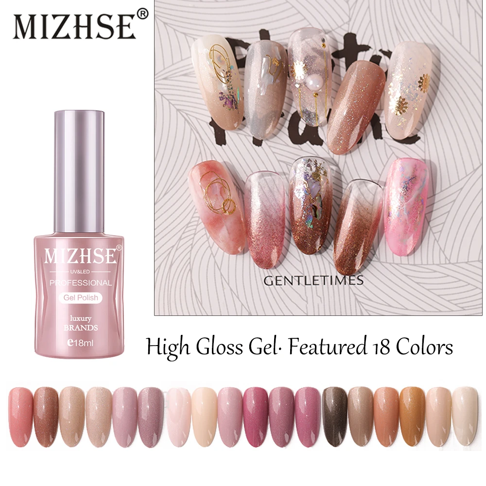 MIZHSE Nail Polish Set 18ML 18Pcs High Gloss Gel Soak Off UV Gel Nail Polish Hybrid Nail Art Semi Permanent Gel Varnishes
MIZHSE Nail Polish Set 18ML 18Pcs High Gloss Gel Soak Off UV Gel Nail Polish Hybrid Nail Art Semi Permanent Gel Varnishes