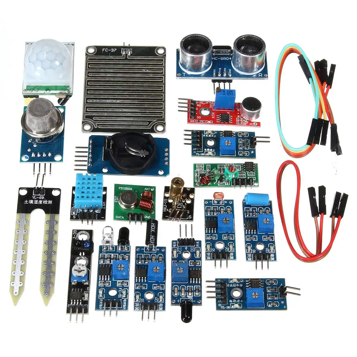 New Arrival 16PCS/Set For Raspberry Pi 3 2 Zero W Sensor Kit Module Kits Ultrasonic Photoresisto for Home Automation
New Arrival 16PCS/Set For Raspberry Pi 3 2 Zero W Sensor Kit Module Kits Ultrasonic Photoresisto for Home Automation