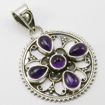 India Unique Designed Solid AMETHYSTSs February Birthstone Pendant 1.6" Jewelery Gift
India Unique Designed Solid AMETHYSTSs February Birthstone Pendant 1.6" Jewelery Gift