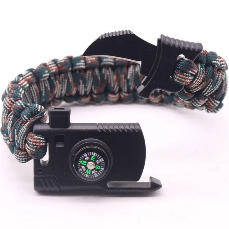 Военный аварийный плетеный браслет для выживания мужчин и женщин мужской ремень