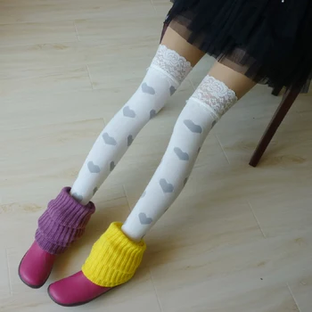 Princess gothic lolita stockings Japanese student campus style lace Love cotton knee-high stockings GXW66 
Princess gothic lolita stockings Japanese student campus style lace Love cotton knee-high stockings GXW66