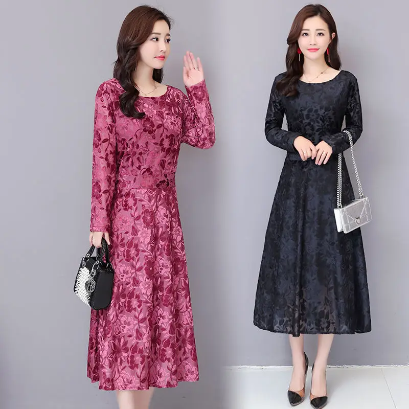 Plus Size New Spring Women Jacquard Dress Elegant Red Printed Sexy O-Neck Vintage Long Sleeve Boho Velvet Dresses Vestidos
Plus Size New Spring Women Jacquard Dress Elegant Red Printed Sexy O-Neck Vintage Long Sleeve Boho Velvet Dresses Vestidos