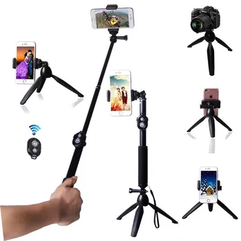 Extendable Handheld Selfie Stick with Tabletop Tripod stand and Cellphone bluetooth Remote Control For Cameras & Phone T&ACYML
Extendable Handheld Selfie Stick with Tabletop Tripod stand and Cellphone bluetooth Remote Control For Cameras & Phone T&ACYML