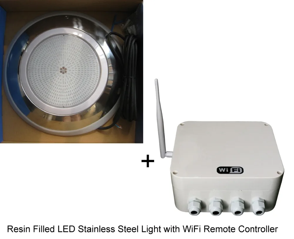 Фото 3 шт. подводный светодиодный светильник для бассейна SMD55W 12 В RGB лампа из