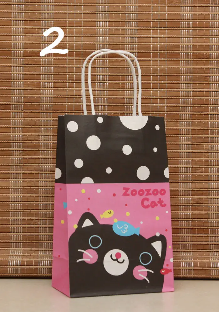 40PCS cartoon ZOOZOO cat kraft paper bag with handles 21*13*8cm Children's day Festival gift bags baby birthday Paper bags
40PCS cartoon ZOOZOO cat kraft paper bag with handles 21*13*8cm Children's day Festival gift bags baby birthday Paper bags
