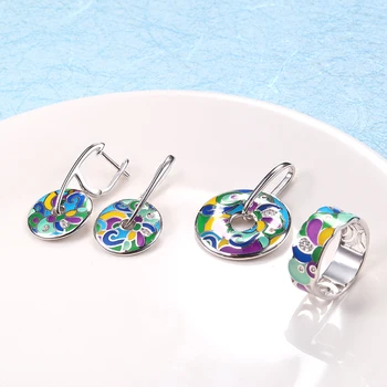 Enamel Silver Stub Earrings Pendant Ring Jewelry Sets For Women Engagement Jewelry Set Original 925 Sterling Silver Earrings
Enamel Silver Stub Earrings Pendant Ring Jewelry Sets For Women Engagement Jewelry Set Original 925 Sterling Silver Earrings