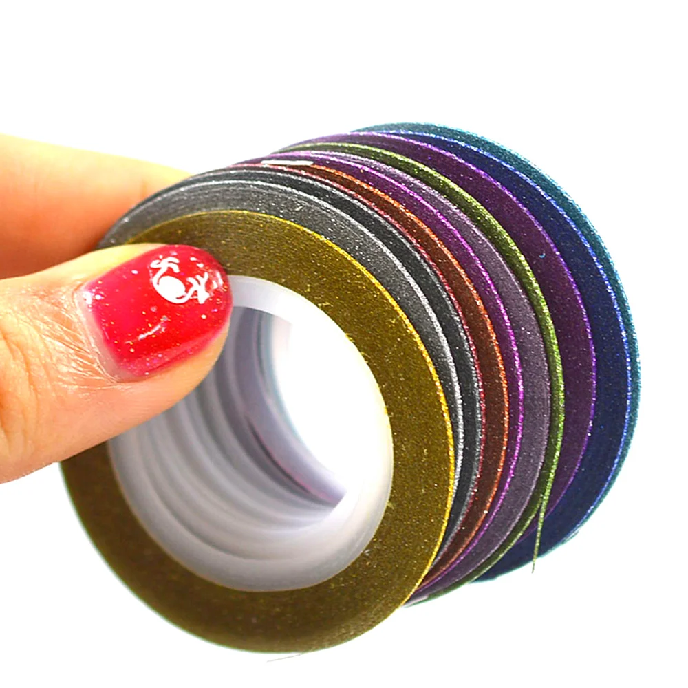 1mm 12pcs/Lot 3D Glitter Nail Art Line Sticker DIY Striping Tape Rolls Shinning Tips Manoicure Tools NC392
1mm 12pcs/Lot 3D Glitter Nail Art Line Sticker DIY Striping Tape Rolls Shinning Tips Manoicure Tools NC392