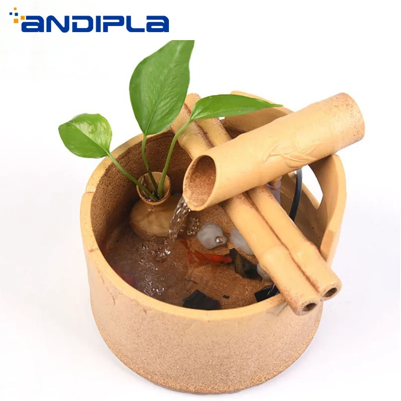 110-240V Ceramic Bamboo Water Fountain Atomizer Office Bonsai Feng Shui Desktop Flower Pot Lucky Home Decoration Small Fish Tank
110-240V Ceramic Bamboo Water Fountain Atomizer Office Bonsai Feng Shui Desktop Flower Pot Lucky Home Decoration Small Fish Tank