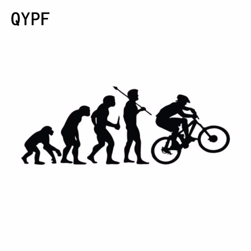 Evolution Mountain Biking Vinyl Decal Decor Sticker