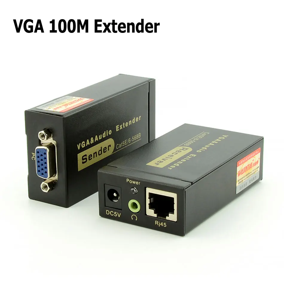 Высокое разрешение 1920x1440 VGA расширитель более 100 м Cat5e/6-568B сетевой кабель