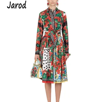 2019 Spring Runway Designer Suit Set Women Long Sleeve Flower Print Bow Shirt Crop Top + Pleated Skirts 2 Pieces Set
2019 Spring Runway Designer Suit Set Women Long Sleeve Flower Print Bow Shirt Crop Top + Pleated Skirts 2 Pieces Set
