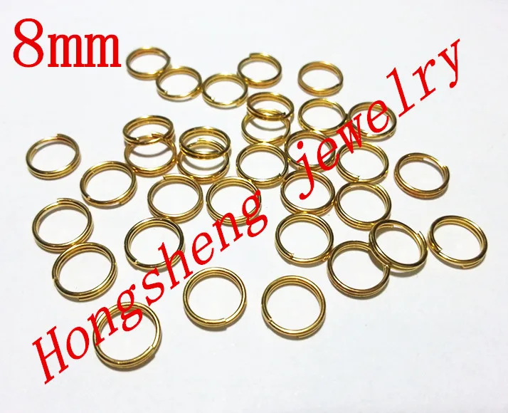 Free Shipping! 2000pcs/lot 8mm gold Tone Stainless Steel Split Double Rings, jump rings .Jewelry accessories
Free Shipping! 2000pcs/lot 8mm gold Tone Stainless Steel Split Double Rings, jump rings .Jewelry accessories