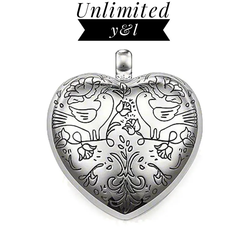 Can Be Opened Flower Twinned Birds Heart Pendants for Necklace Women Silver Fashion DIY Jewelry Making Accessories 2018 New
Can Be Opened Flower Twinned Birds Heart Pendants for Necklace Women Silver Fashion DIY Jewelry Making Accessories 2018 New