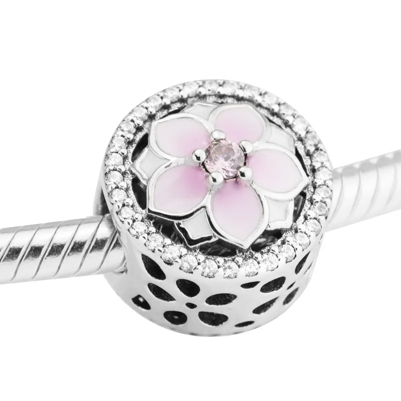 Magnolia Bloom Pink Crystal Beads for Jewelry Making Fashion Silver 925 Jewelry Spring Flower Silver Beads for Women Bracelets
Magnolia Bloom Pink Crystal Beads for Jewelry Making Fashion Silver 925 Jewelry Spring Flower Silver Beads for Women Bracelets