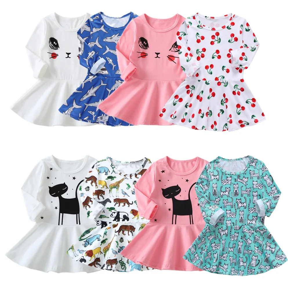 Toddler Girls Dresses Kids Long Sleeve Princess Dress Baby Girl Cute Animal Print Dress 1 2 3 4 5 6 7 Years Children's Clothing
Toddler Girls Dresses Kids Long Sleeve Princess Dress Baby Girl Cute Animal Print Dress 1 2 3 4 5 6 7 Years Children's Clothing