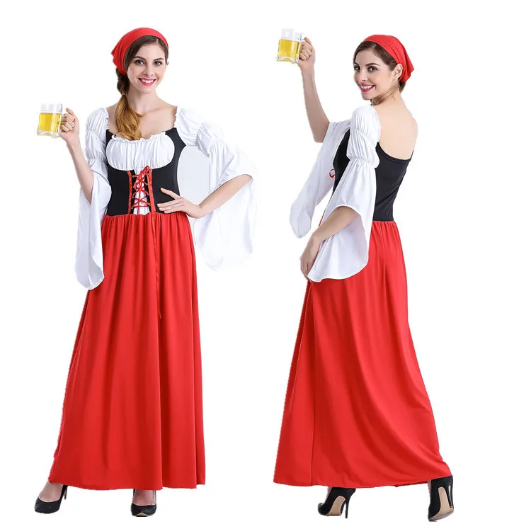 2019 New German Bavarian Beer Women Oktoberfest Costume Girl Beer Wench Costume Gothic Lolita Dress For Ladies Halloween Costume
2019 New German Bavarian Beer Women Oktoberfest Costume Girl Beer Wench Costume Gothic Lolita Dress For Ladies Halloween Costume