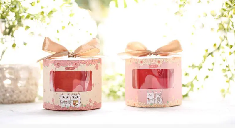 avebien 50pcs new romantic floral candy box wedding favors gifts