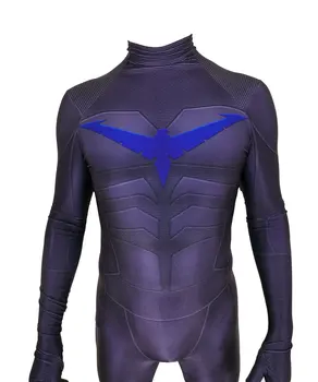 New Nightwing Cosplay Costume 3D Print Lycra Spandex Zentai Bodysuit Halloween Party suit Hot Sale
New Nightwing Cosplay Costume 3D Print Lycra Spandex Zentai Bodysuit Halloween Party suit Hot Sale