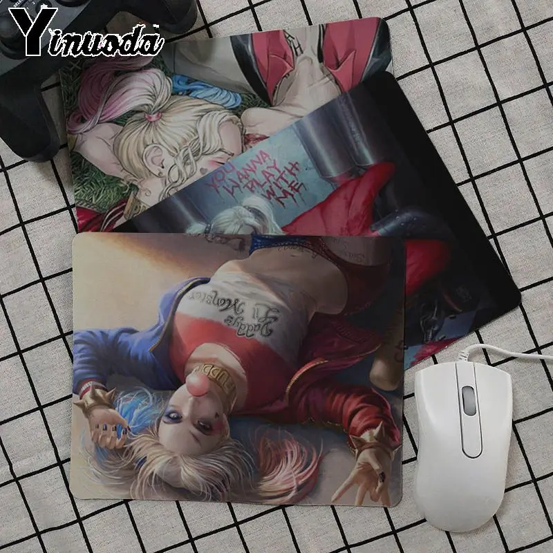 Yinuoda Simple Design Harley Quinn Suicide Squad Joker Wink Unique Desktop Pad Game Mousepad Size for 18x22cm 20x25cm 25x29cm
Yinuoda Simple Design Harley Quinn Suicide Squad Joker Wink Unique Desktop Pad Game Mousepad Size for 18x22cm 20x25cm 25x29cm