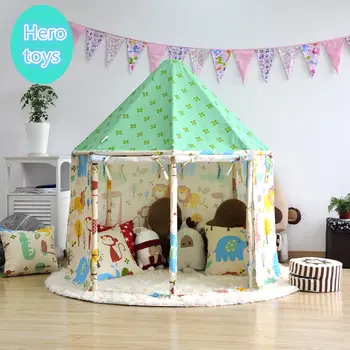 Indoor outdoor fairy tale House tent Pure cotton cloth + wooden pole assembly yurt foldable child park game play tent baby toy
Indoor outdoor fairy tale House tent Pure cotton cloth + wooden pole assembly yurt foldable child park game play tent baby toy