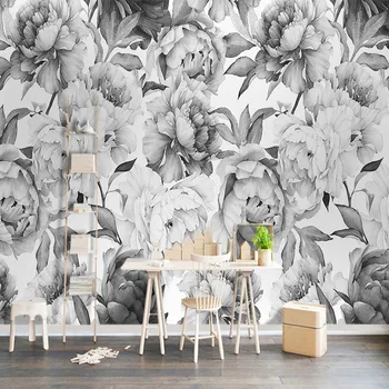 Custom Mural Wallpaper 3D Black And White Peony Wall Painting Living Room TV Background Wall Decor European Style Wall Paper 3 D
Custom Mural Wallpaper 3D Black And White Peony Wall Painting Living Room TV Background Wall Decor European Style Wall Paper 3 D