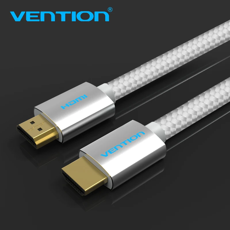 

Vention HDMI 2.0 Cable 1m 1.5m 2m 3m 5m 10m 15m 4K 3D Cotton Braided Cable HDMI 2160P With Ethernet For Projector LCD Apple TV