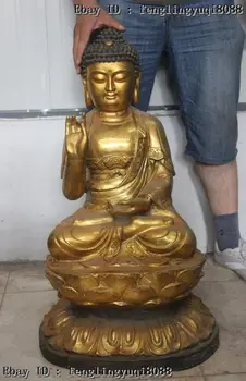 Tibet buddhism bronze copper Gild seat lotus sakyamuni Tathagata buddha statue Discount 55%
Tibet buddhism bronze copper Gild seat lotus sakyamuni Tathagata buddha statue Discount 55%