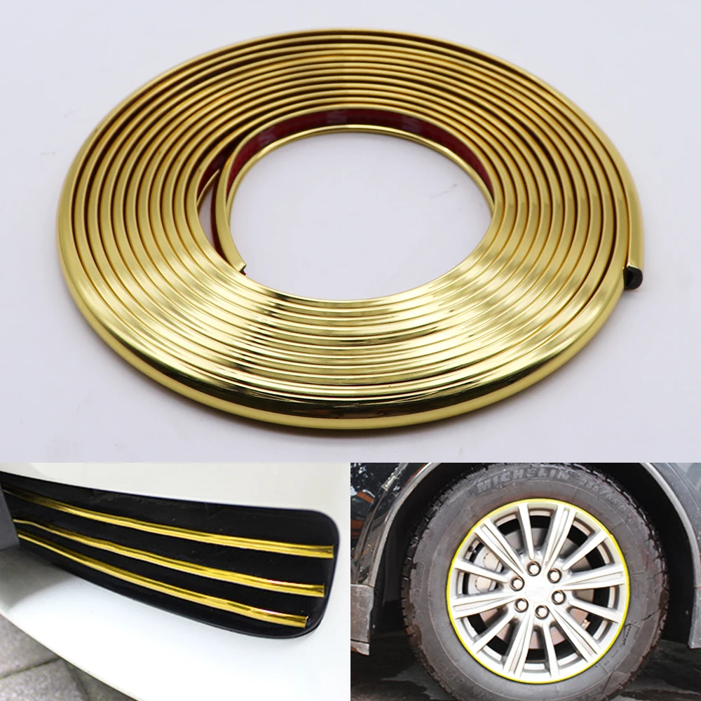 4M/8M Car Styling Bumper Moulding Trim Strip Wheel Hub Protection Adhesive Grille Impact Gold Decorative Strip Car Accessories
4M/8M Car Styling Bumper Moulding Trim Strip Wheel Hub Protection Adhesive Grille Impact Gold Decorative Strip Car Accessories