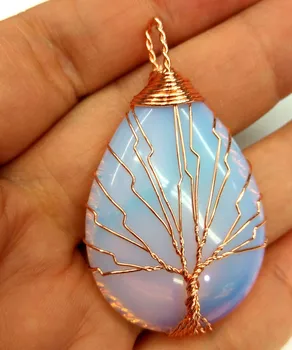 30X45mm Teardrop Opal Pendant Necklace Rose Gold October Birthstone Beads,Simulated Opal Tree of Life Focal White Opal Tree of L
30X45mm Teardrop Opal Pendant Necklace Rose Gold October Birthstone Beads,Simulated Opal Tree of Life Focal White Opal Tree of L