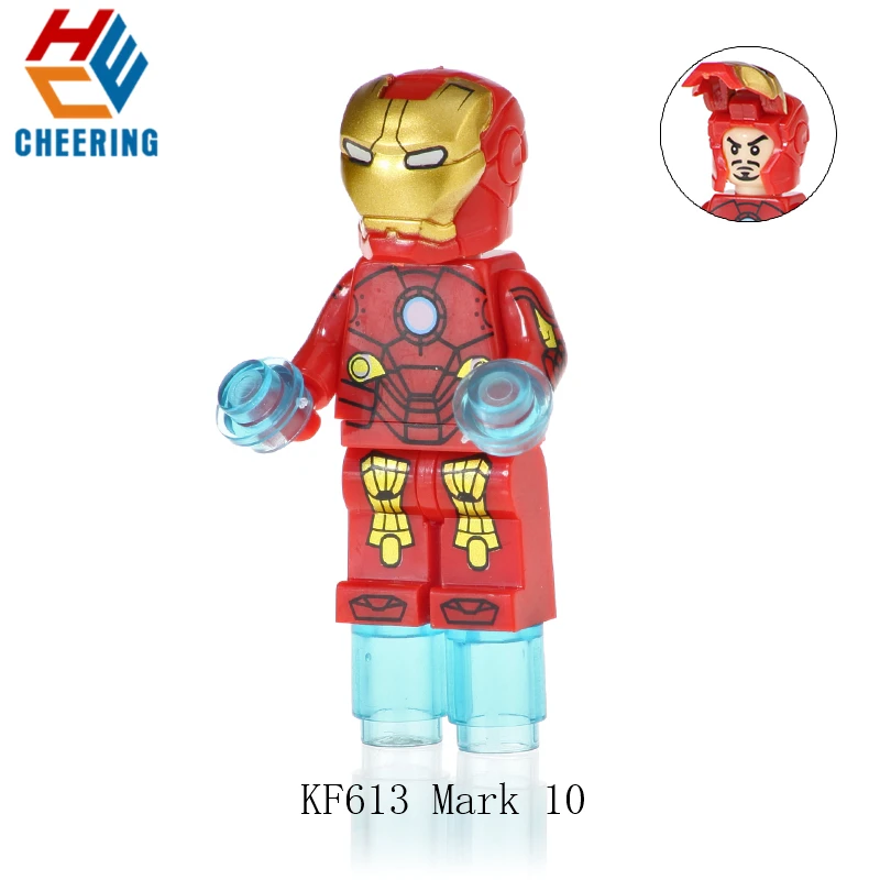 Single Sale Building Blocks Super Heroes Mark10 Nightrunner Mark11 Spiderman Batman Model Figures Bricks Toys for children KF613
Single Sale Building Blocks Super Heroes Mark10 Nightrunner Mark11 Spiderman Batman Model Figures Bricks Toys for children KF613
