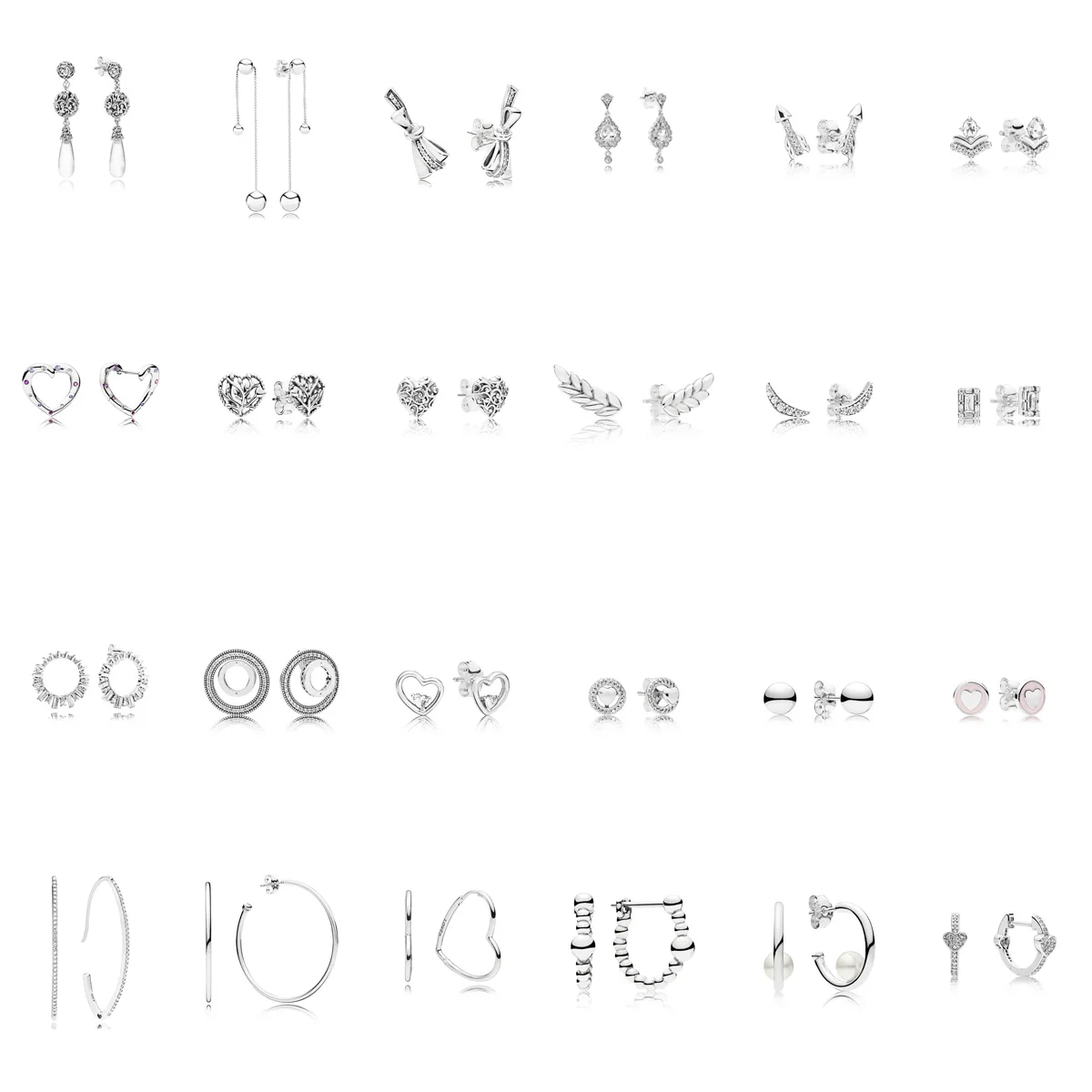 24 Style 925 Sterling Silver Earrings Heart Bowknot Rocket Feather with Full Crystal Pendant Studs Earring for Women Jewelry
24 Style 925 Sterling Silver Earrings Heart Bowknot Rocket Feather with Full Crystal Pendant Studs Earring for Women Jewelry