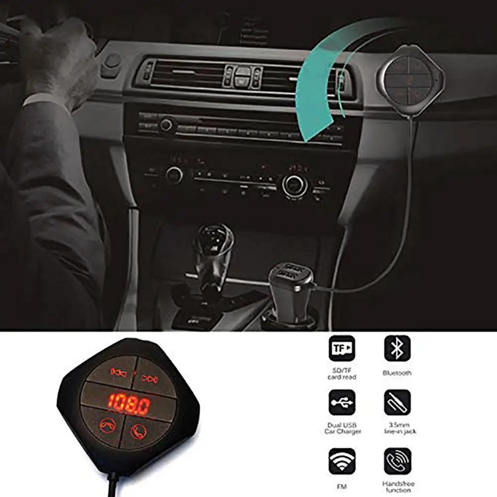 Bluetooth Adapter Aux USB Car Kit FM Transmitter Modulator MP3 Player Magnet Wireless Bluetooth Handsfree Function Handsfree
Bluetooth Adapter Aux USB Car Kit FM Transmitter Modulator MP3 Player Magnet Wireless Bluetooth Handsfree Function Handsfree