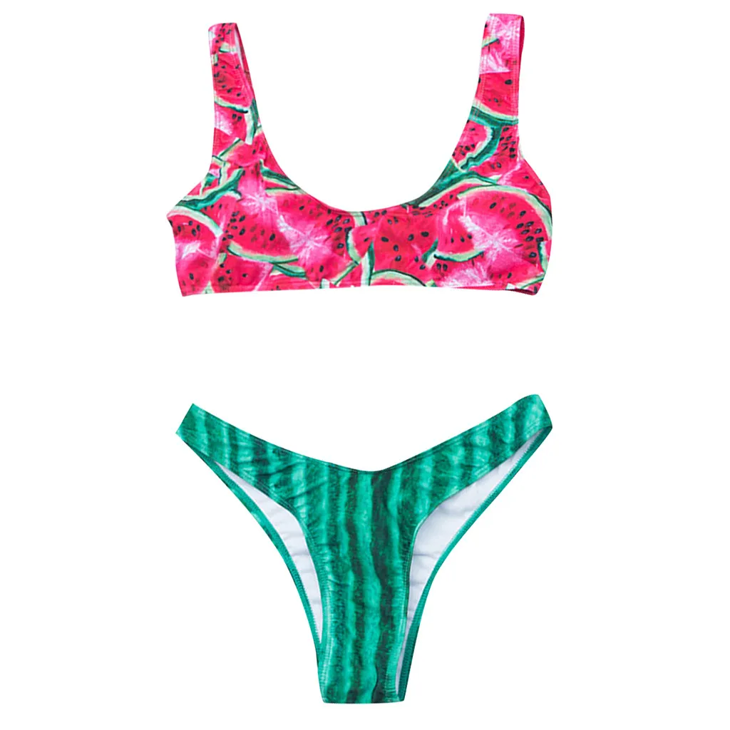 2019 Watermelon Knotted Bikini Swimwear Women Swimsuit Sexy Low Waist Plunge Thong Bikini Bathing Suit Push-Up Swimwear Biqunis
2019 Watermelon Knotted Bikini Swimwear Women Swimsuit Sexy Low Waist Plunge Thong Bikini Bathing Suit Push-Up Swimwear Biqunis