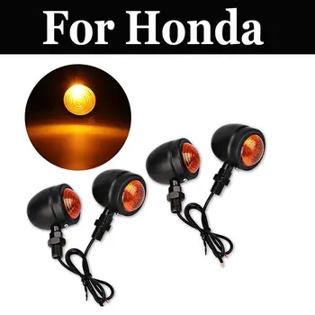 

4pcs/Set Motorcycle Universal Indicator Light Turn Signal Lamp For Honda Cb 750ss 900c 900f 900f2 900fb Cbf 1000 250 600 125