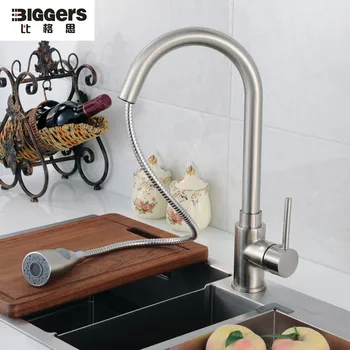Free shipping,America style copper brushed nickel pull out Kitchen faucet single handle kitchen sink mixer taps
Free shipping,America style copper brushed nickel pull out Kitchen faucet single handle kitchen sink mixer taps