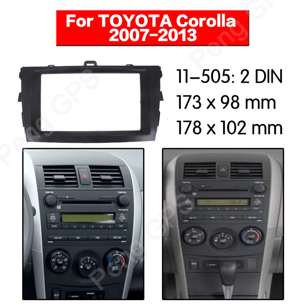 2 DIN Car Radio stereo Fitting installation adapter fascia For TOYOTA Corolla 2007 2008 2009 2010 2011 2012 2013 frame Audio
2 DIN Car Radio stereo Fitting installation adapter fascia For TOYOTA Corolla 2007 2008 2009 2010 2011 2012 2013 frame Audio