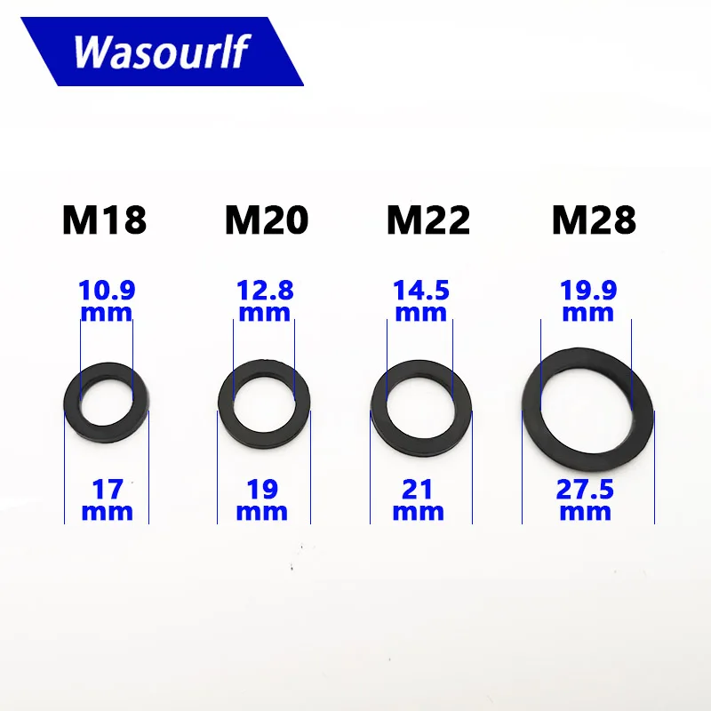 Wasourlf 10 PCS M18 M20 M22 M28 male thread female thread aerator gasket rubber ring a hermetic seal thickness 2.5mm
Wasourlf 10 PCS M18 M20 M22 M28 male thread female thread aerator gasket rubber ring a hermetic seal thickness 2.5mm
